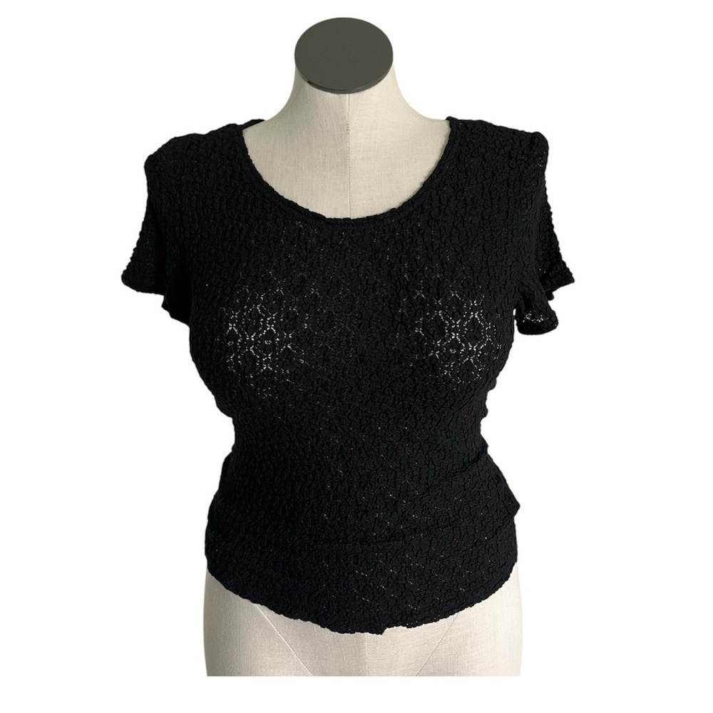 Vintage 90’s / Y2K Worthington Essentials Textured Popcorn Knit Tee - Size Large